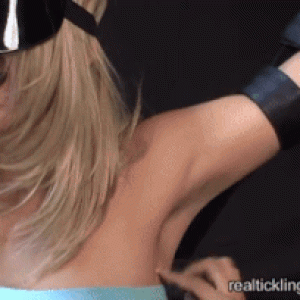 When it tickles so much, all you can do is toss your head back and explode. 

Yeah. . . It's like that.