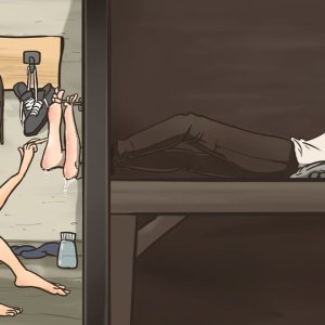 Through The Wall, by TheHunter1338.

I talked about this with my dear friend Marty, and it makes me smile each time I see it.