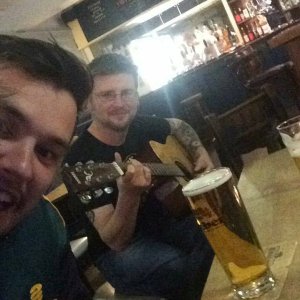 Bit of busking in the local