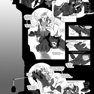 An MLP comic for some friends on FA. Normally I wouldn't upload this here, but it was supposed to be my last commission, so I put a lot of effort into