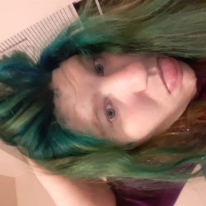 playing with my new hair dyed on 4/21/20 part one