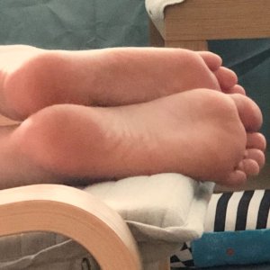 Nothing beats relaxing barefoot.