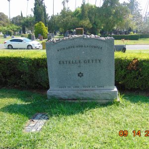 Estelle Getty ( Hollywood Forever, across from Mel Blanc )