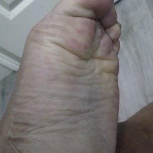 my extremely ticklish foot