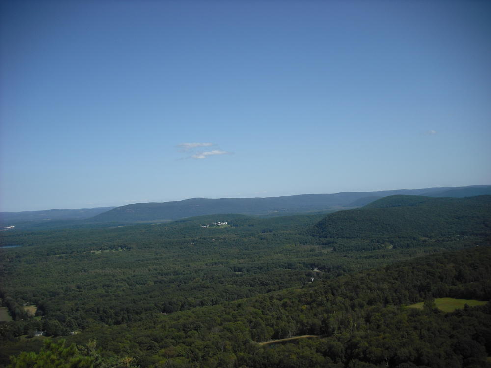 A view from the top of Lion's Head with Prospect Mountain visible to the right.