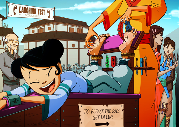 By Flying Hamster.

Love the bondage, love the tools arranged.