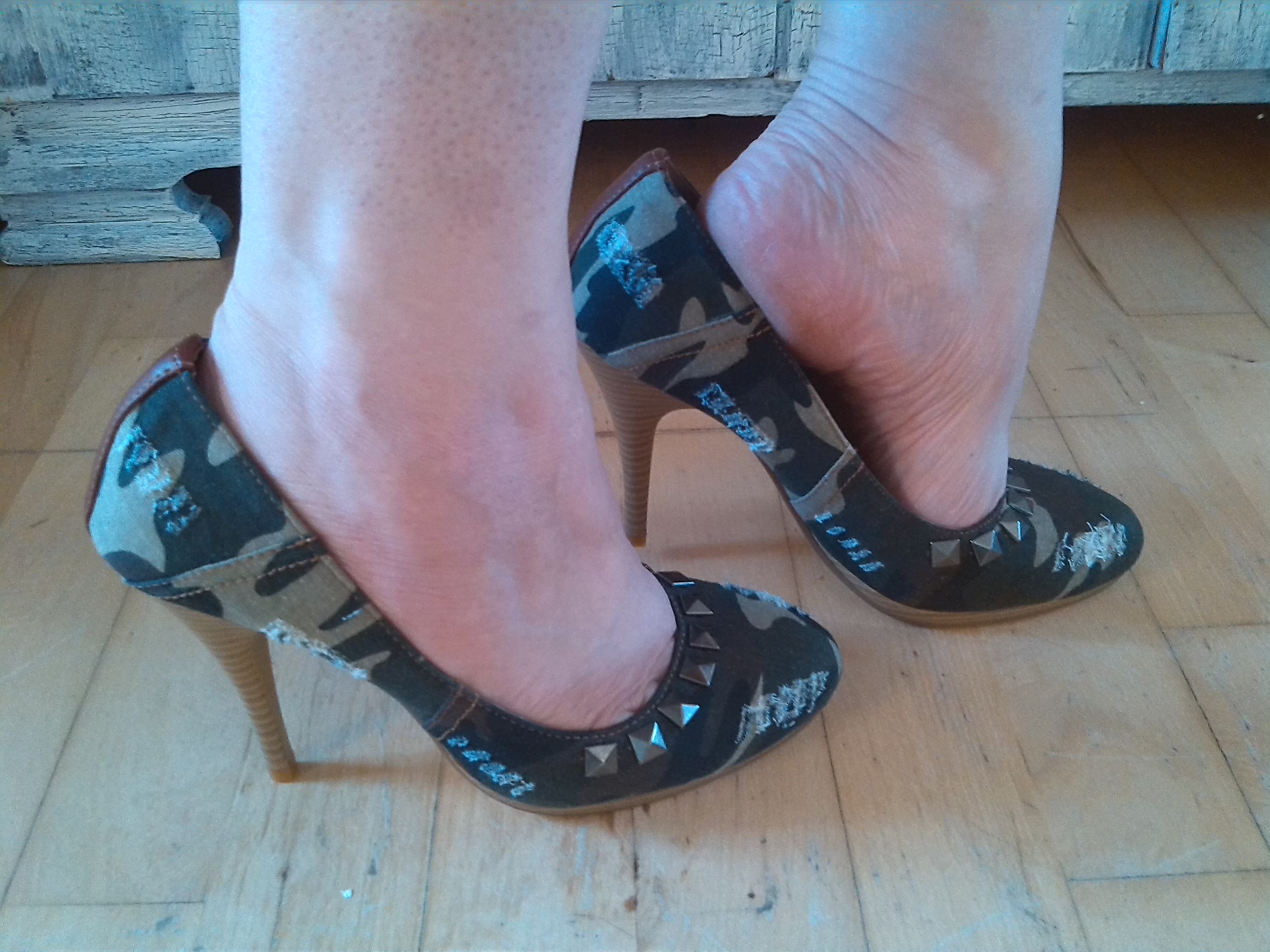 Camo heels which I adore