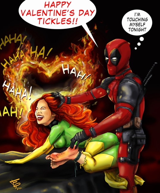 Deadpool Tickles Phoenix Valentine

Here are some shares from my Deviant Art: http://fantasy-play.deviantart.com/

Rose are red. Violets are blue. UHM