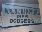 Dodgers banner, 1955, small