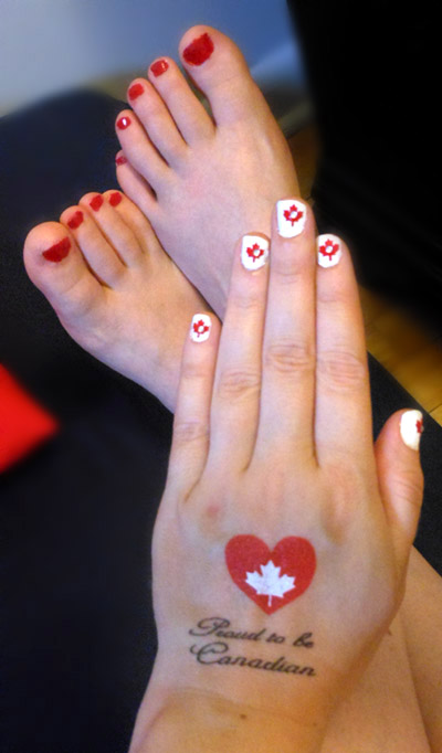 Dressed up for Canada Day