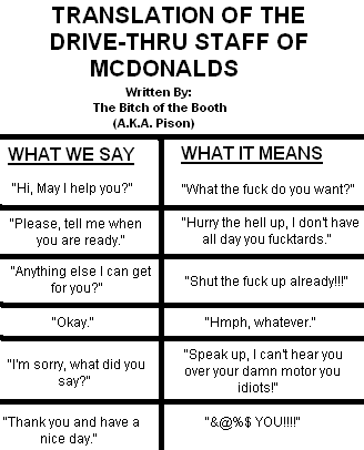 Drive-Thru Translator