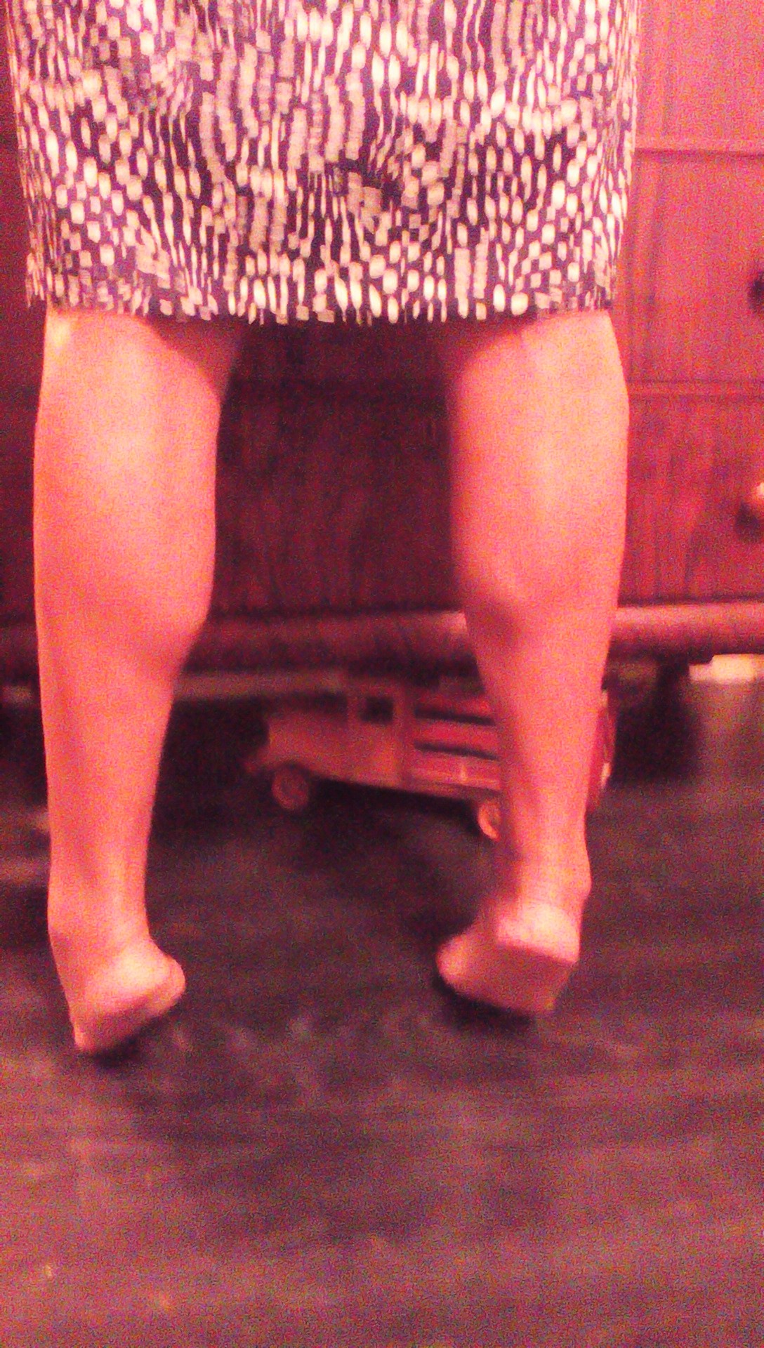 Driving the husband wild.