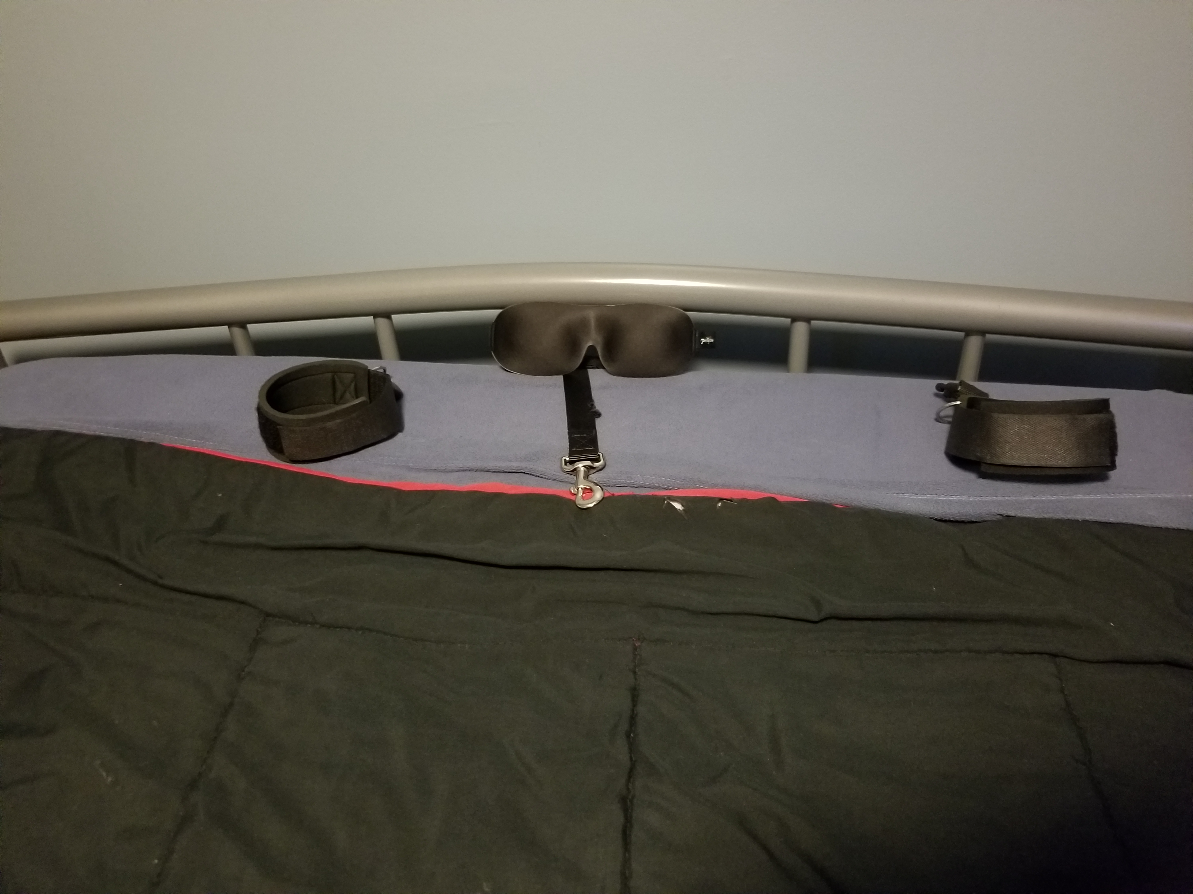 Finally got some much needed bed restraints ; )