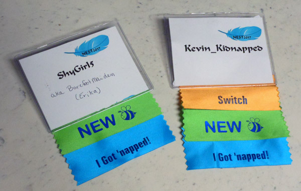 First NEST name tags!
