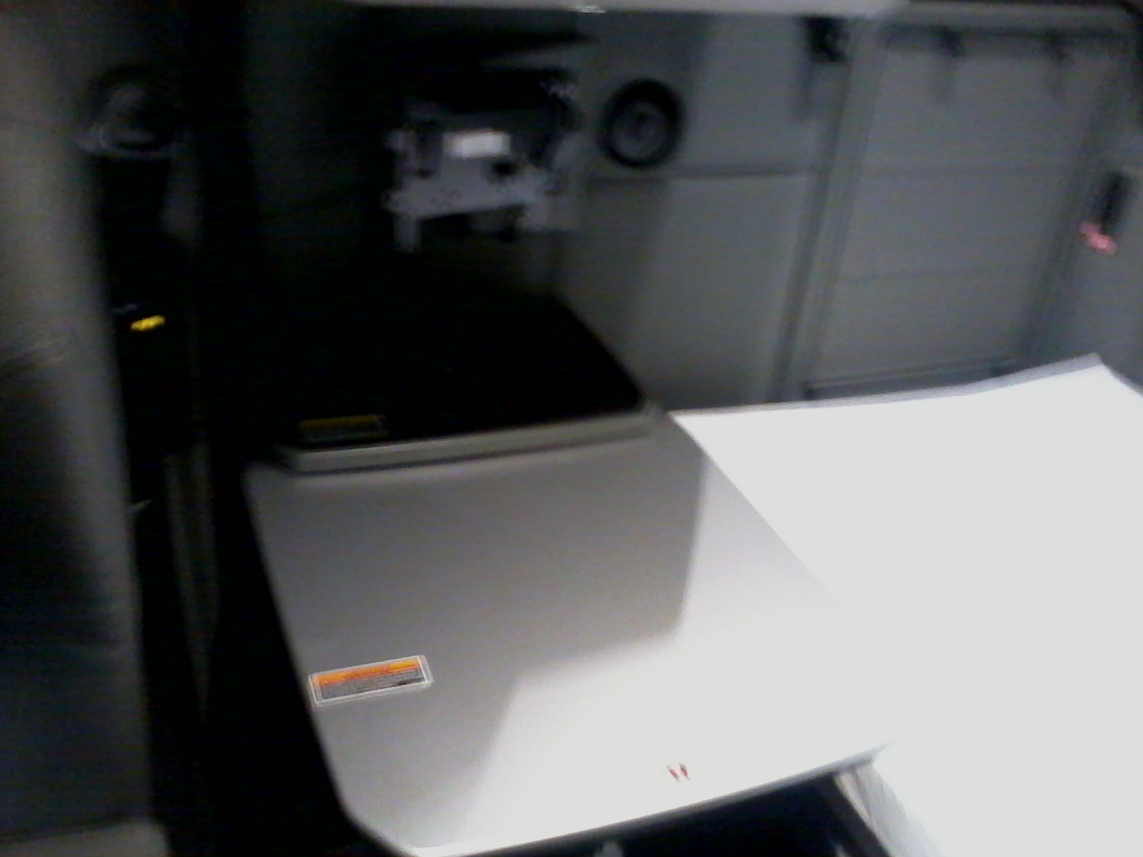 Fold out table and flat screen tv mount. (Don't have the flat screen.....yet.)