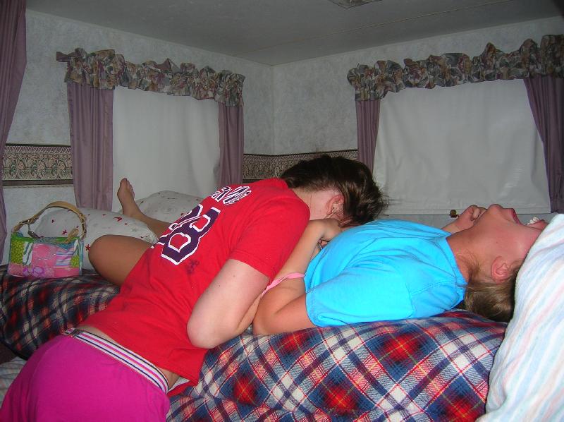 Friends being silly.