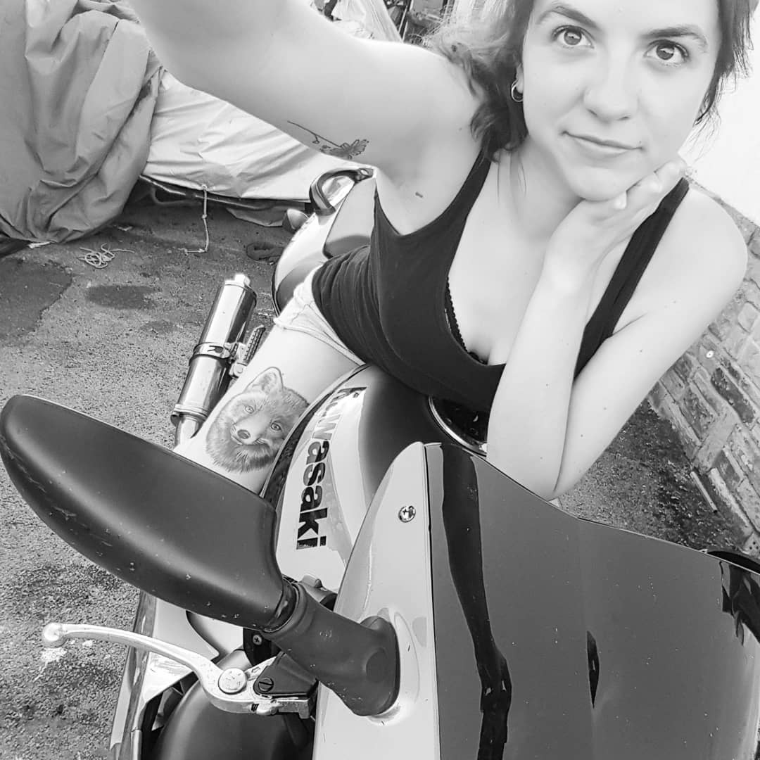 hanging out on my bike