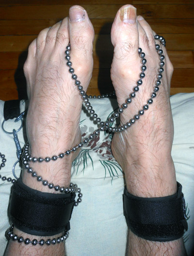 He does this to himself....good thing I have 10' of it to play with!