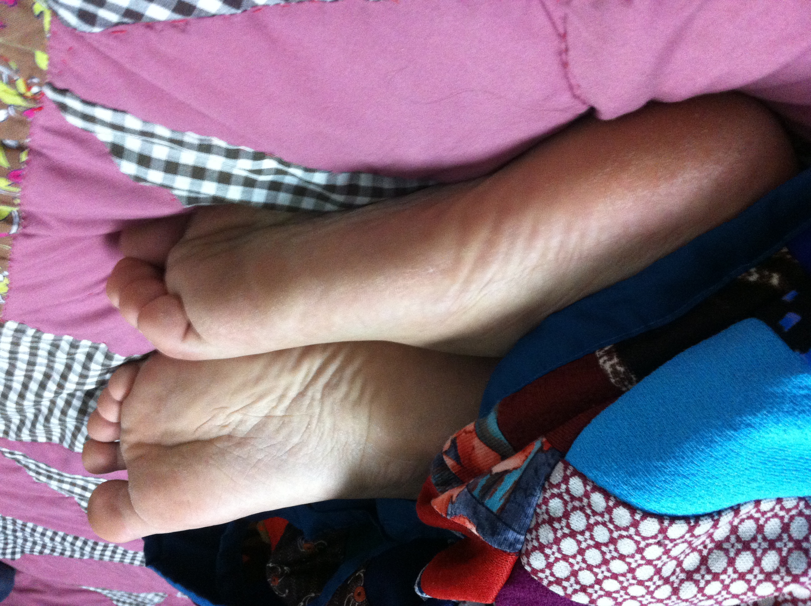 I took this pic while curled up and playing video games.