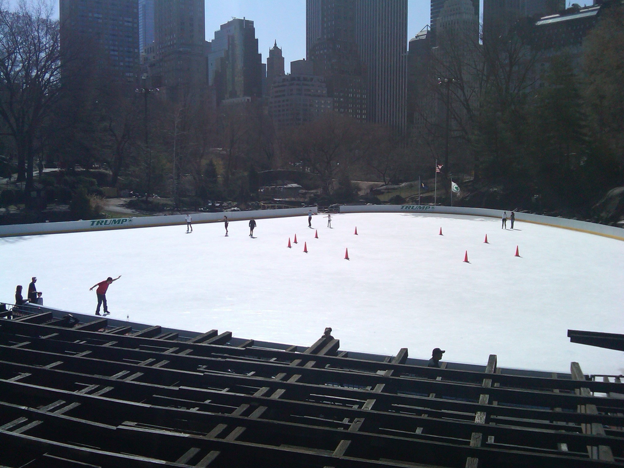 ice skating rink (open even though it was 63 degrees)