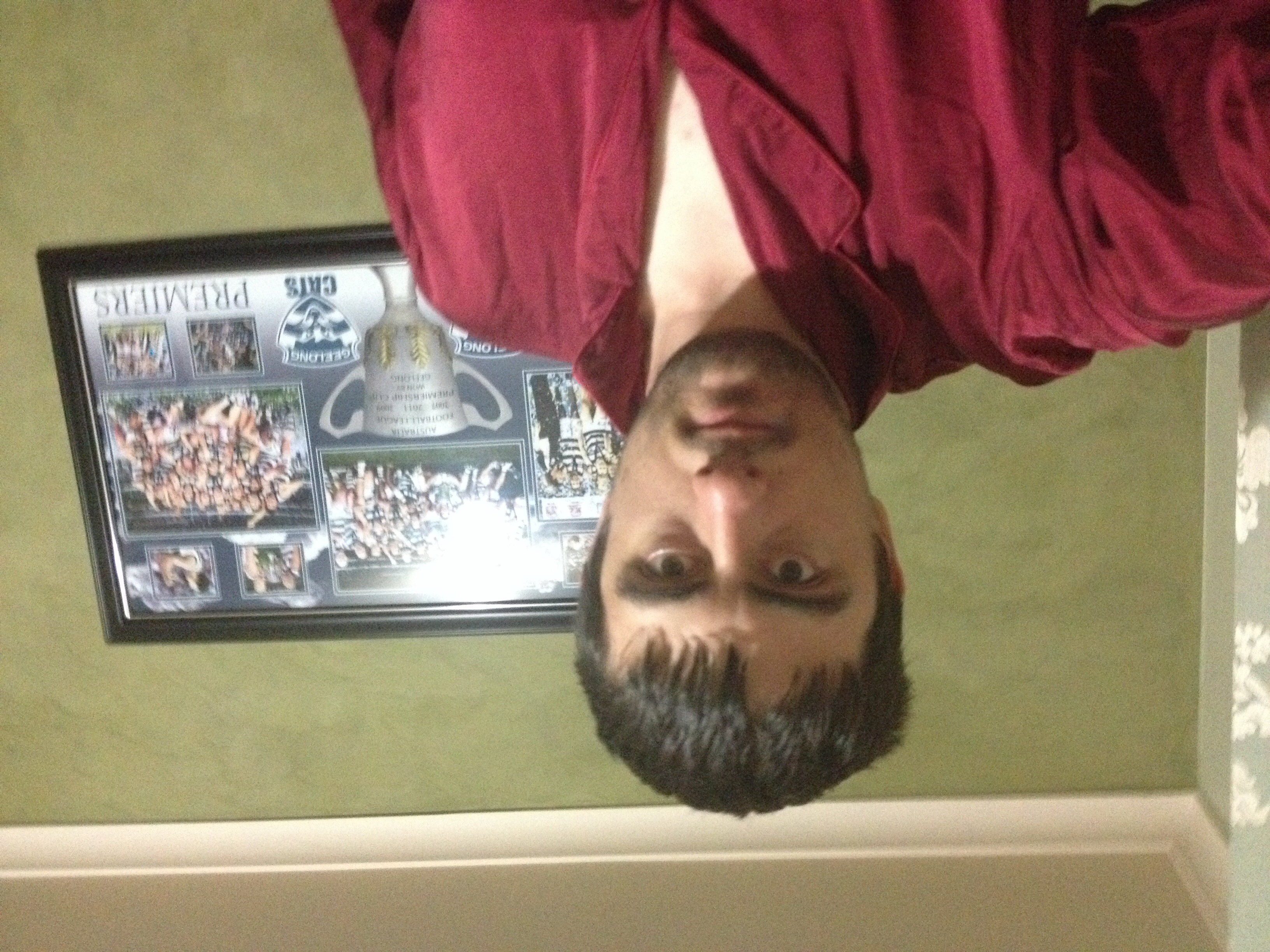 image of me upside down