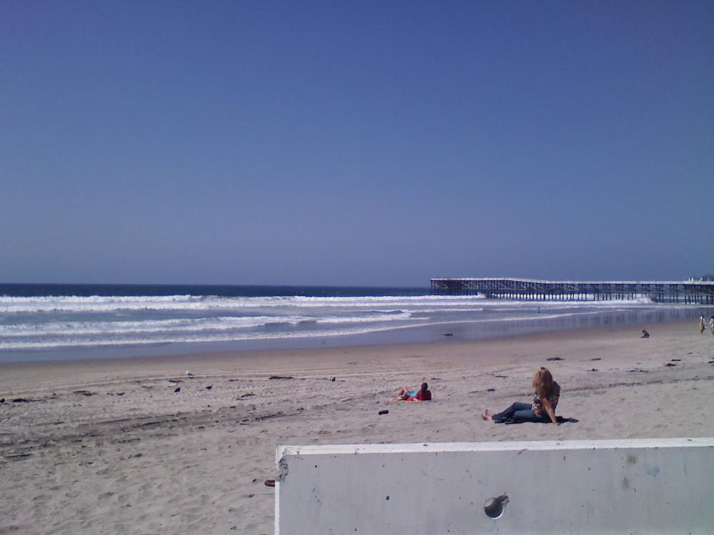 In the low 80's at Pacific Beach Ca.