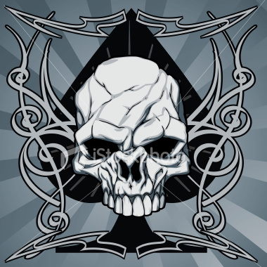 istockphoto 6347736 ace of spades skull