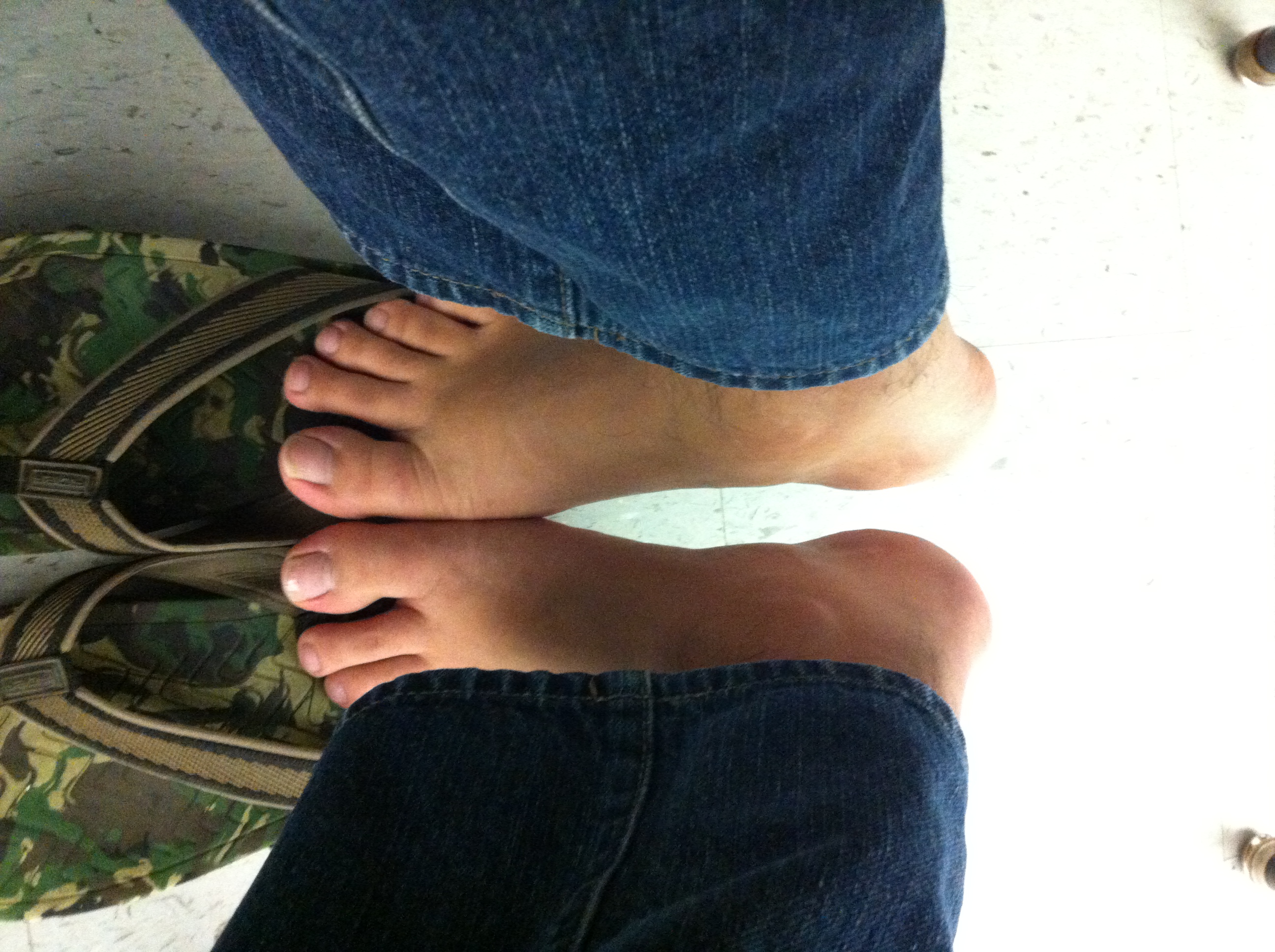 It was a little chilly the day I took this but I decided to brave flip flops.