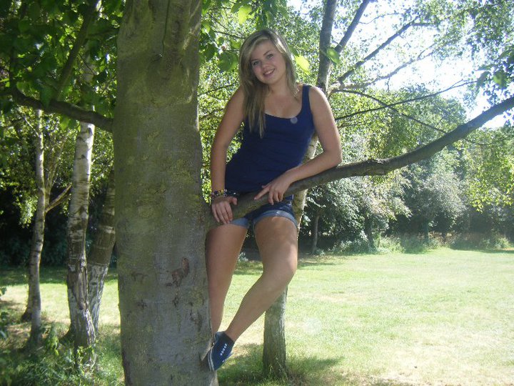 just hanging in the tree