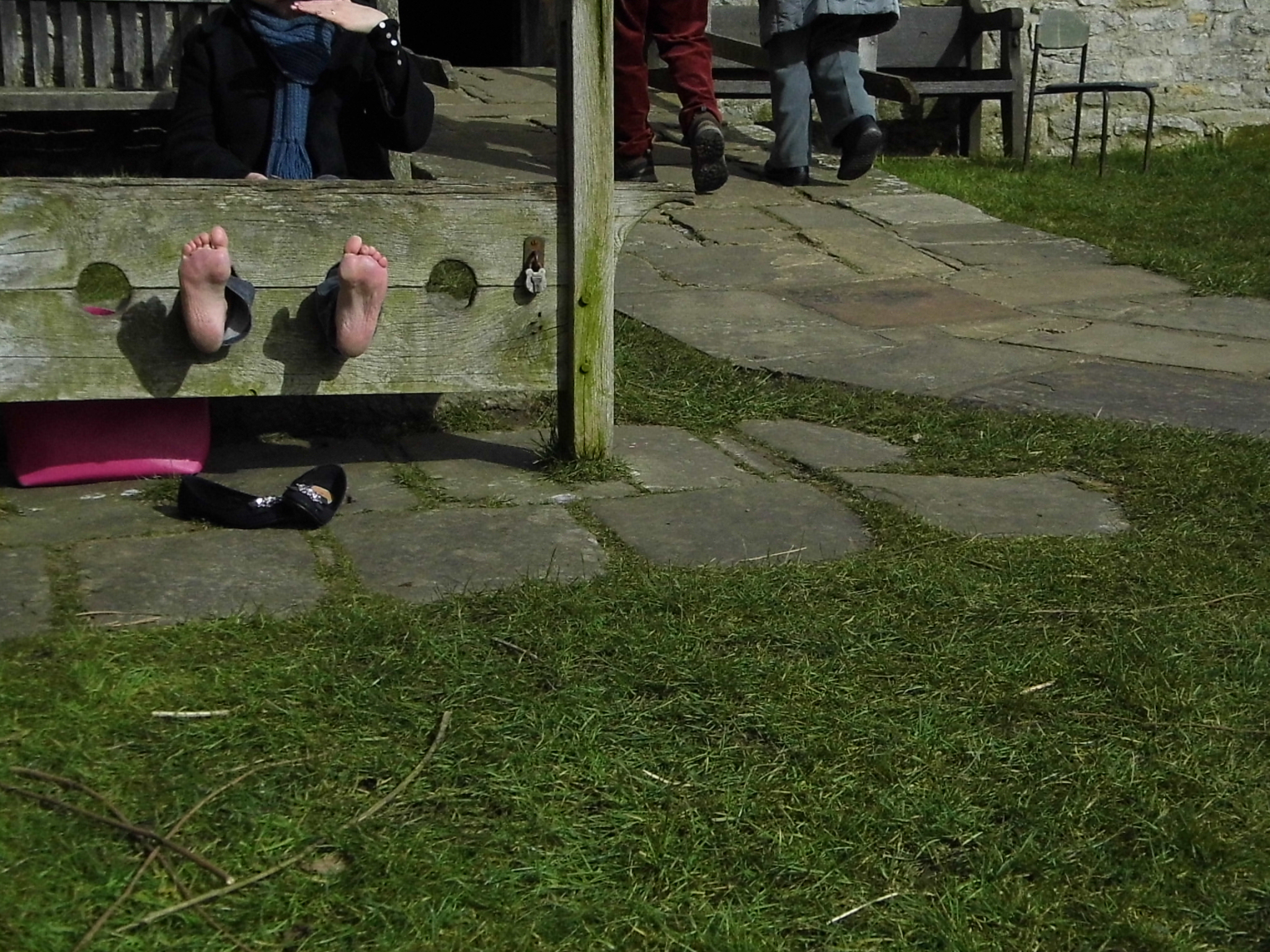 Just some of the many people who walked past.