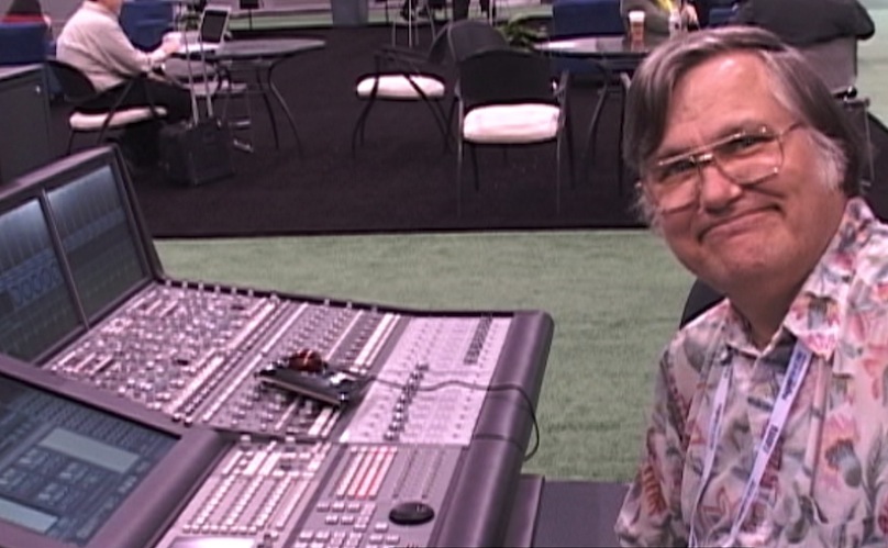 Me At A Solid State Logic 300 Audio Board