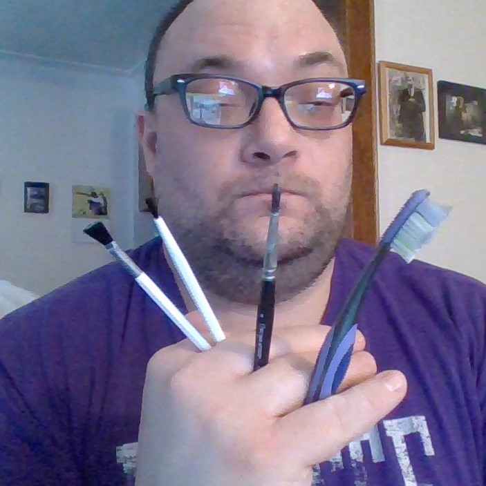 Me, um doing something