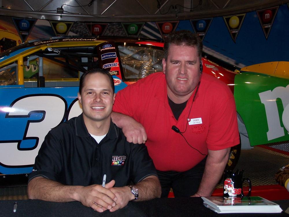 Me with Nascar driver David Gilliland