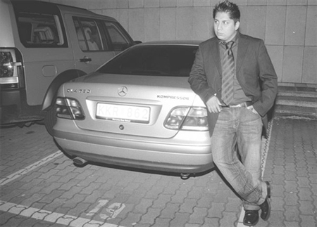 My and my car in Amsterdam.