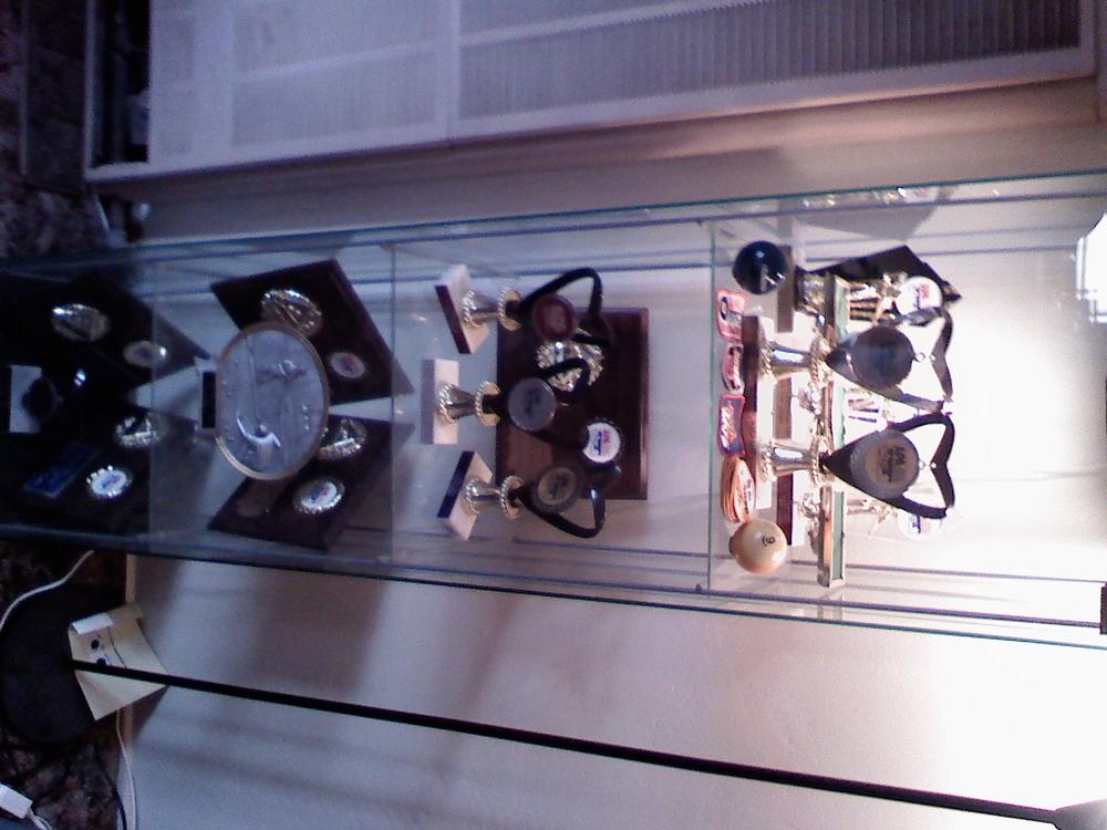 My current trophy case for pool
