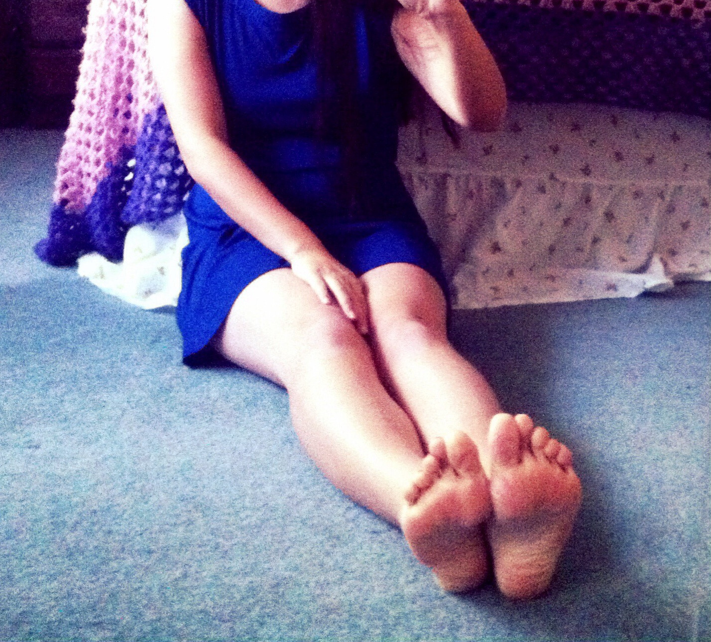 my feet aren't that ticklish, but my toes can be. :)

ETA: okay as we found out they are