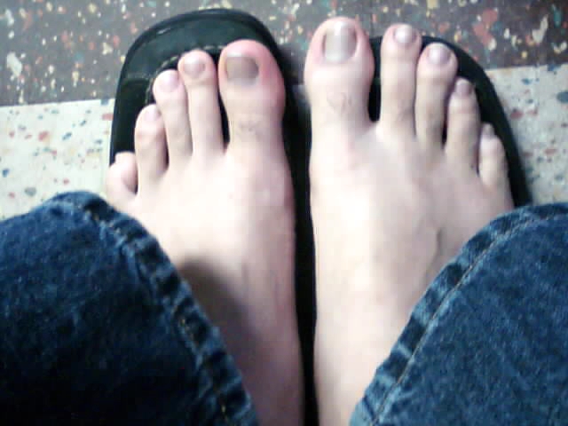 my feet on my loafers