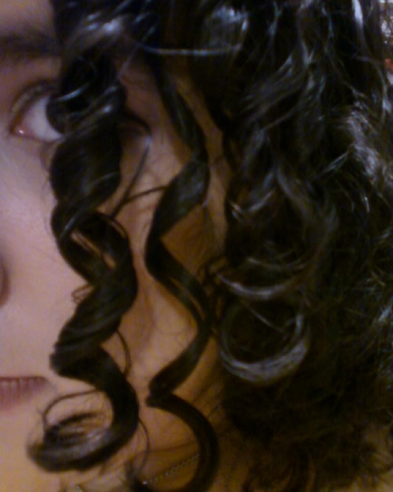My hair, untamed :-P