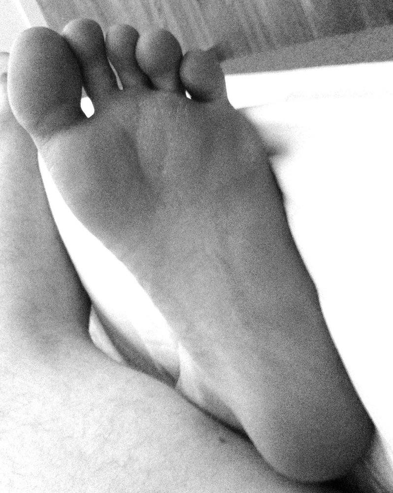 my ticklish foot