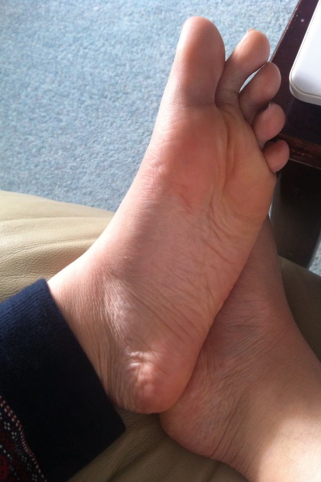 My ticklish toes do love a good foot rub ;)