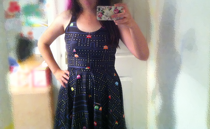 Nom nom! My pacman vs mario dress