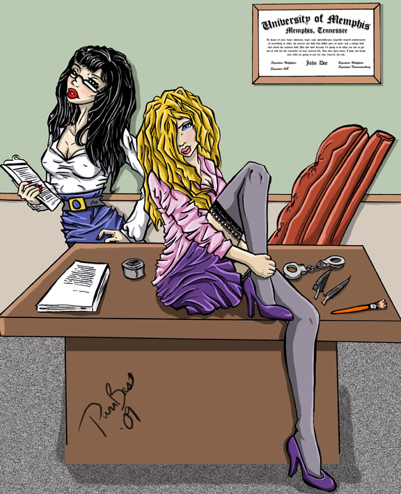 Now in my world of fetish imagination, there is a place where you work and secretaries are compliant with your "requests" because they like it just as