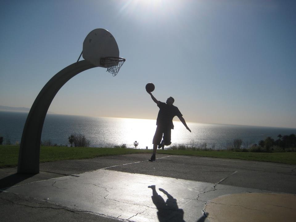 one of my favorite california spots. im not much of a basketball player but i enjoyed every second with this view behind me.