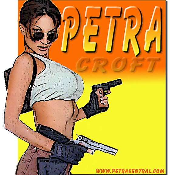 Petra Verkaik as "Petra Croft: Tomb Raider".