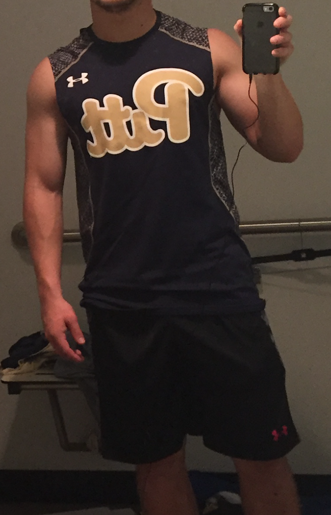 Post gym mirror selfie (I know, real original)