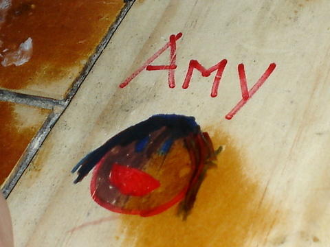 Recreation of me.  On my coffee table.