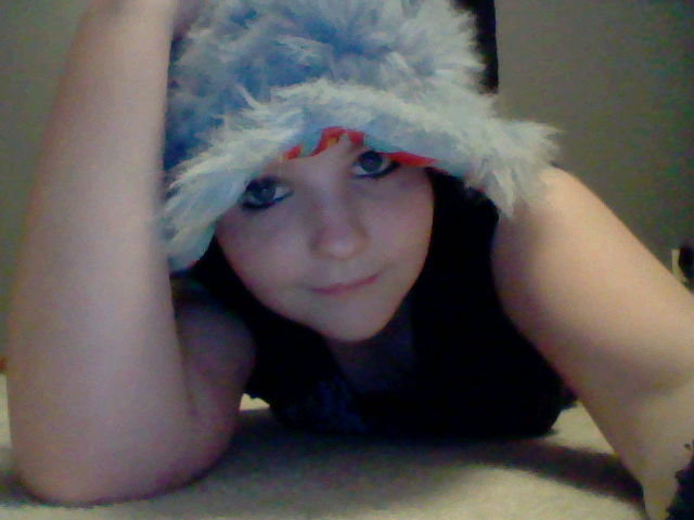 rockin the fuzzy hat