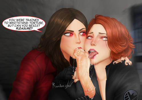 scarlet witch   black widow feet worship 2kspecial by randomuseragain2016 de4t1cy 350t
