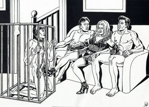 sex slave caged