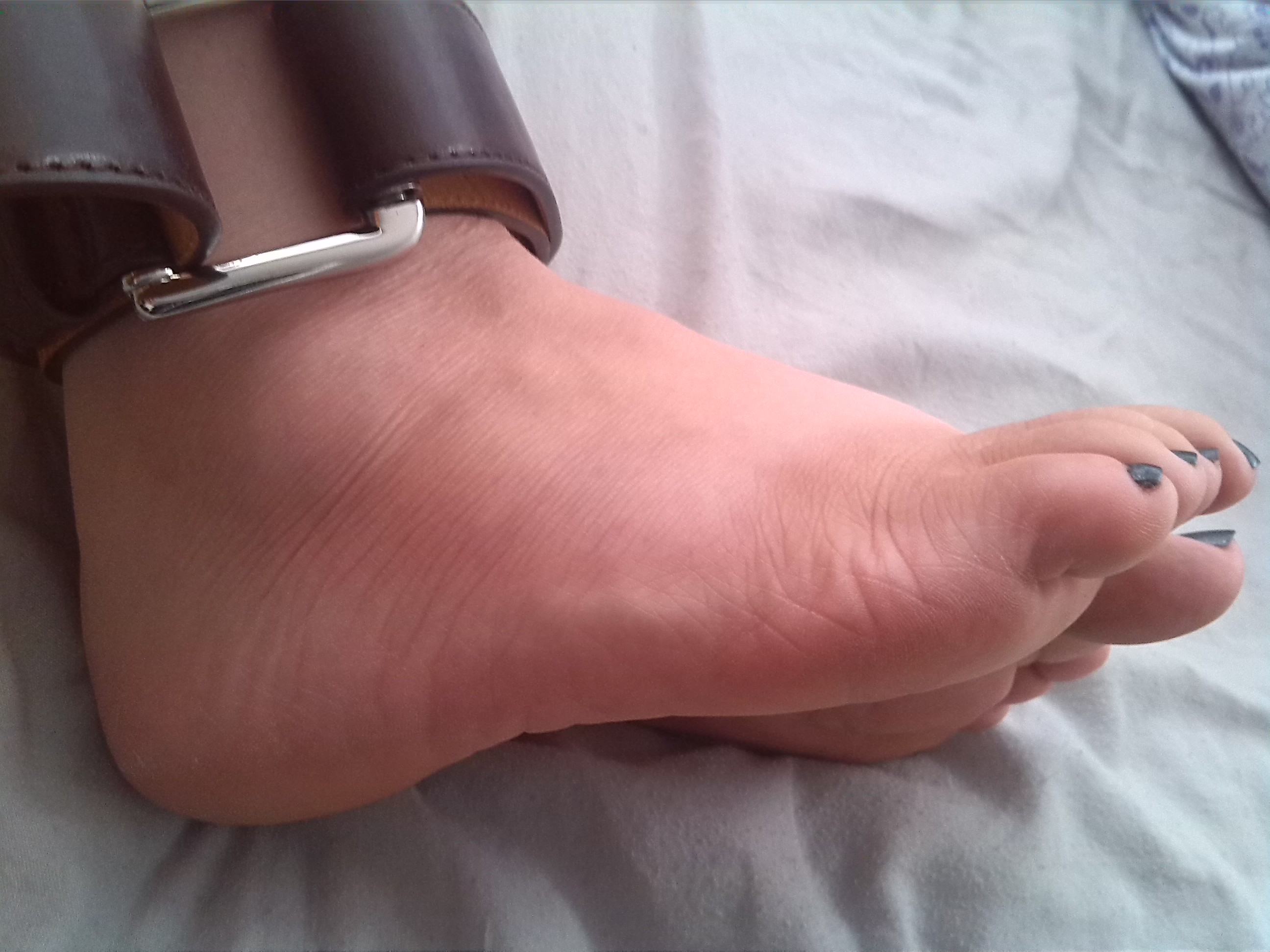 Side view of my self bondage